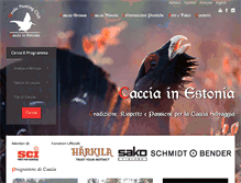 Tablet Screenshot of cacciainestonia.com